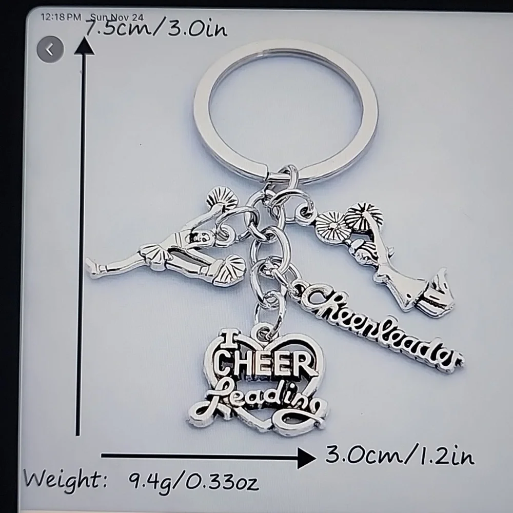 Cheerleader keychain Bag Charm